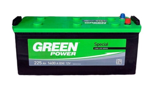 Акумуляторна батарея GREEN POWER 6СТ-225АЗ (3) (C) 1400А 12V (E)